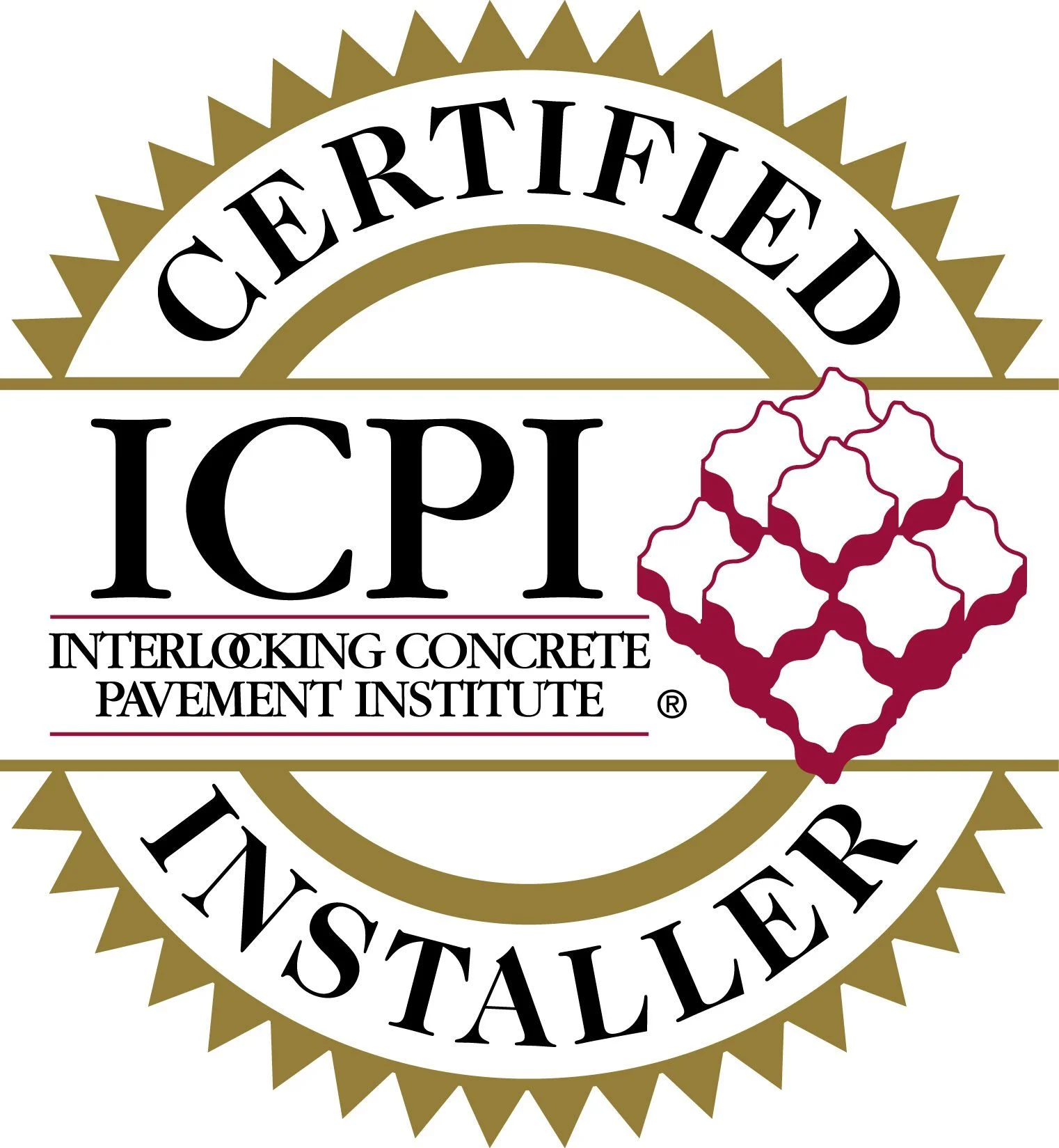 ICPI Interlocking Concrete Pavement Institute certified installer logo